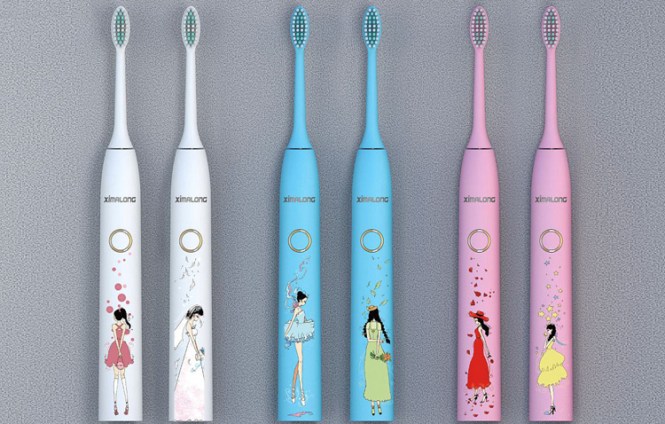 電動牙刷圓柱打印效果